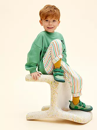AFFENZAHN | Kinder Sneaker Barfußschuh  COTTON LUCKY Frosch | 